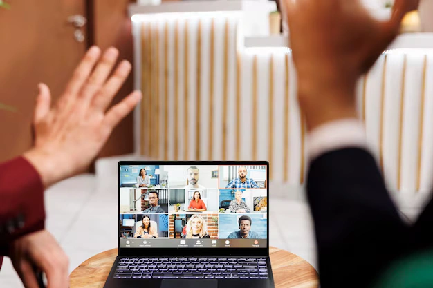 Google Meet di Laptop