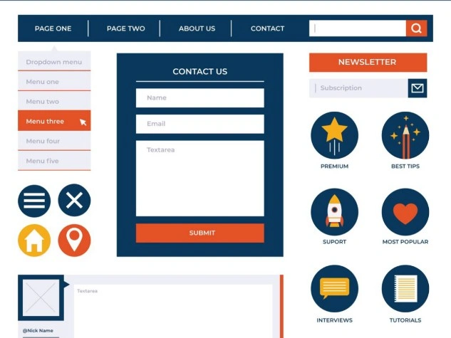 Menambahkan widget di footer